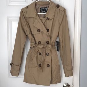 Ambiance Tan Trench Coat